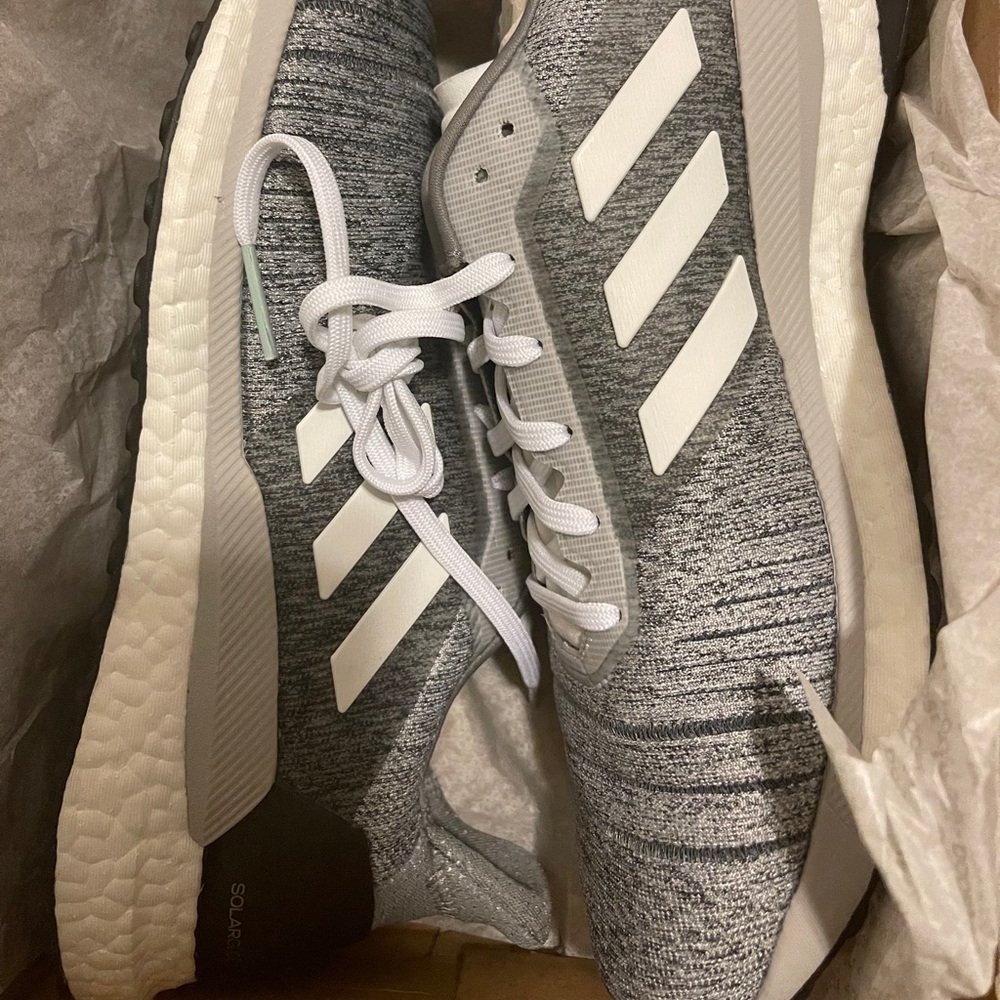 Adidas Solar Glide Boost Gray Running Shoes Womens